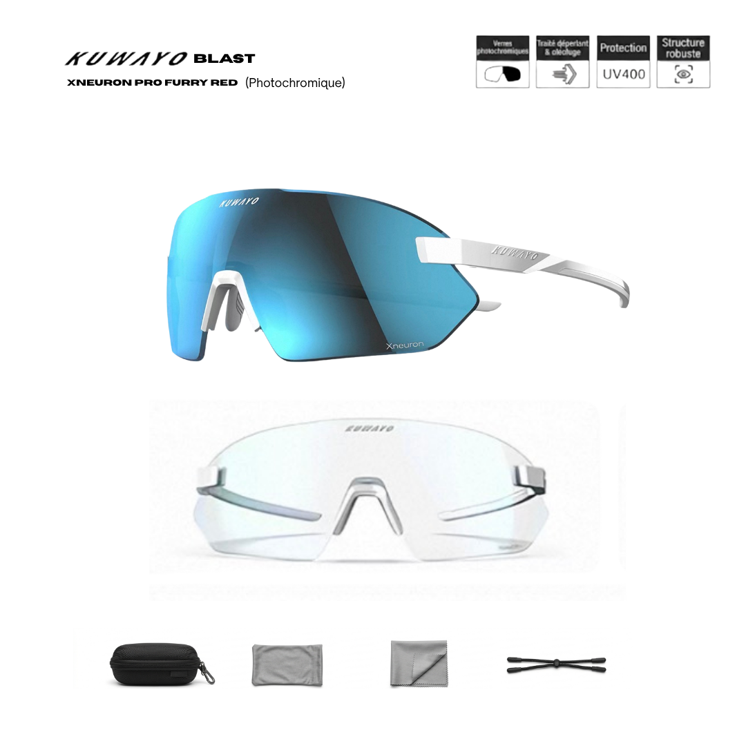 Kuwayo Blast Xneuron Pro Furry Blue — verre photochromique bleu